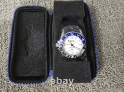 New Deep Blue Men's Master 1000 GMT Batman Automatic Watch White Dial 40mm