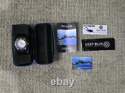 New Deep Blue Men's Master 1000 GMT Batman Automatic Watch White Dial 40mm