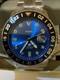 New Fossil Men's Blue GMT/Dual Time Quartz Dedicated Hand! Swiss Ronda 515, NWT+B
