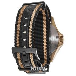 New Hamilton Khaki Navy Scuba Auto GMT Black Dial Fabric Men's Watch H82565930
