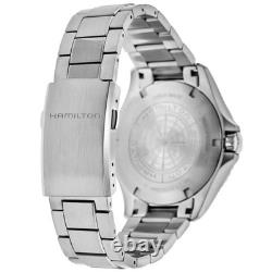 New Hamilton Khaki Navy Scuba Auto GMT Silver Dial Men's Watch H82555150