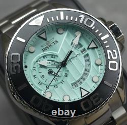New Invicta Men's 52mm Grand Diver GMT AUTOMATIC Turquoise Dial SS 300m Watch