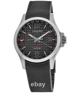 New Longines Conquest V. H. P. 41mm GMT Quartz Black Men's Watch L3.718.4.66.9