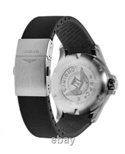 New Longines Conquest V. H. P. 41mm GMT Quartz Black Men's Watch L3.718.4.66.9