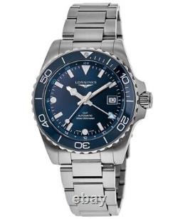 New Longines HydroConquest GMT Automatic Blue Dial Men's Watch L3.890.4.96.6
