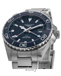 New Longines HydroConquest GMT Automatic Blue Dial Men's Watch L3.890.4.96.6