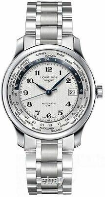New! Longines Master Collection World Time GMT Men's Luxury Watch L2.631.4.70.6