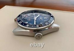 New Longines Spirit Zulu Time 39mm Blue Dial GMT Leather Men's Watch L38024932