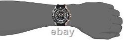 New Mens Invicta 24582 50mm Aviator GMT Dual Time Zone Black Strap Watch
