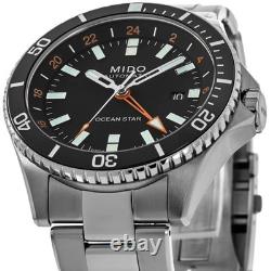 New Mido Ocean Star GMT Black Dial Steel Men's Watch M026.629.11.051.01