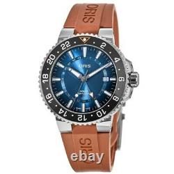 New Oris Aquis GMT Date Carysfort Reef Men's Watch 01 798 7754 4185-Set RS