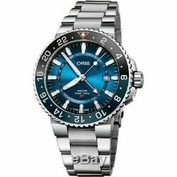 New Oris Aquis GMT Date Limited Edition Men's Watch 01 798 7754 4185-Set MB