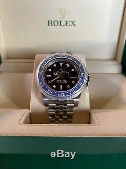 New Rolex GMT Master II Batman Jubilee #126710BLNR