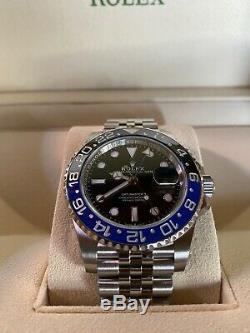 New Rolex GMT Master II Batman Jubilee #126710BLNR