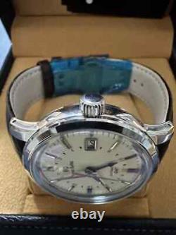 New SEIKO GMT Grand Automatic NH34 Cream Dial Fluted Bezel Dress Watch 39mm