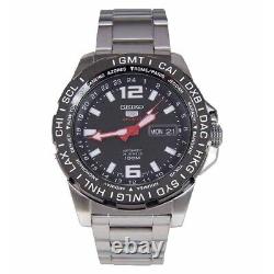 New Seiko 5 Sports SRP685K1 GMT Automatic Watch World Time Steinless Steel