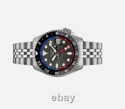 New Seiko 5 Sports SSK019 SKX Sports GMT Series Steel Bracelet Men's Watch