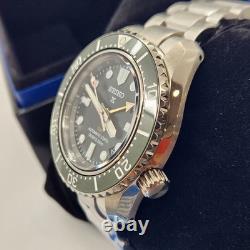 New Seiko Prospex SPB381J1 GMT Diver 200m Automatic 6R54 Green Dial And Bezel New Seiko Prospex SPB381J1 GMT Diver 200m Automatic 6R54 Green Dial And Bezel
