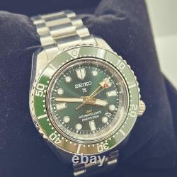 New Seiko Prospex SPB381J1 GMT Diver 200m Automatic 6R54 Green Dial And Bezel New Seiko Prospex SPB381J1 GMT Diver 200m Automatic 6R54 Green Dial And Bezel