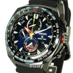 New Seiko Prospex SSC551K1 GMT World Time Solar Men Watch Chronograph SSC551