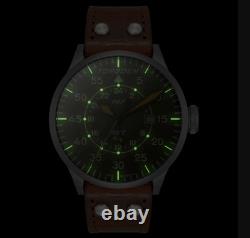 New Torgoen TN-1209 T47 Jumbo Green Sapphire GMT 47mm Watch