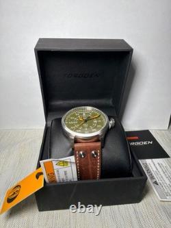 New! Torgoen TN-1209 T47 Jumbo Green Sapphire GMT 47mm Watch withBox SOLD OUT