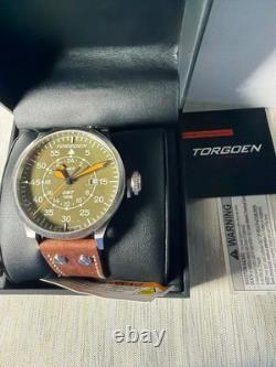 New! Torgoen TN-1209 T47 Jumbo Green Sapphire GMT 47mm Watch withBox SOLD OUT