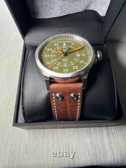 New! Torgoen TN-1209 T47 Jumbo Green Sapphire GMT 47mm Watch withBox SOLD OUT