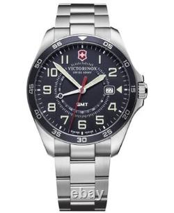 New Victorinox Swiss Army Fieldforce GMT Classic Blue Dial Men's Watch 241896