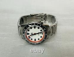 New Zelos MAKO 300M GMT CRACKED ICE 40mm Automatic STEEL Watch DEALER & WARRANTY