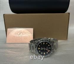New Zelos MAKO 300M GMT VINTAGE BLACK 40mm Automatic Watch DEALER & WARRANTY
