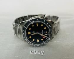 New Zelos MAKO 300M GMT VINTAGE BLACK 40mm Automatic Watch DEALER & WARRANTY