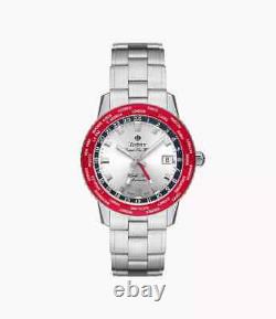 New Zodiac Super Sea Wolf GMT World Time Automatic Stainless Steel Watch ZO9410