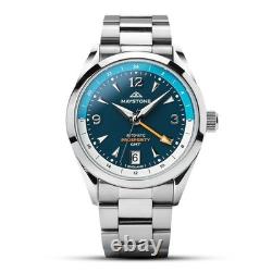 New in Box Maystone Serene Skies GMT Automatic Watch, 100m water resistant, nice