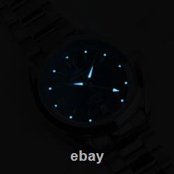 New in Box Maystone Serene Skies GMT Automatic Watch, 100m water resistant, nice