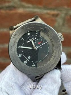 Nixon the passport Jet set world time gmt black dial Swiss Made Quartz Watch
