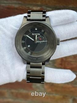 Nixon the passport Jet set world time gmt black dial Swiss Made Quartz Watch