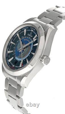 OMEGA Seamaster Aqua Terra 43MM GMT World Timer Men's Watch 220.10.43.22.03.001