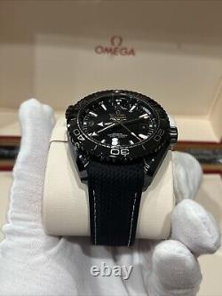 OMEGA Seamaster Deep Black GMT 215.92.46.22.01.001 Planet Ocean Mens Watch