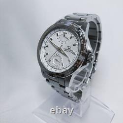 ORIENT STAR World Time Automatic Men Watch GMT Skeleton Back FA00-CA White Dial