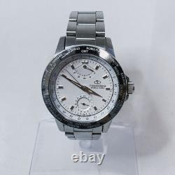ORIENT STAR World Time Automatic Men Watch GMT Skeleton Back FA00-CA White Dial