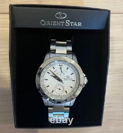 ORIENT STAR World Time GMT FA00-C1 White Automatic Men Watch JAPAN withbox