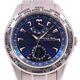 ORIENT STAR World Time GMT WZ0091FA Blue Dial SS Automatic Men's Used Watch