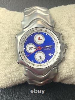 Oakley GMT Watch Blue Dial Full Links in Excellent Condition