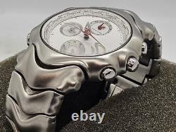 Oakley GMT World Time Alarm 43mm Steel Chronograph Watch Date Sapphire White