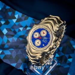 Oakley GMT World Time Chronograph Date Blue Dial With Original Box & Papers