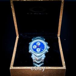 Oakley GMT World Time Chronograph Date Blue Dial With Original Box & Papers