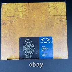 Oakley GMT World Time Chronograph Date Blue Dial With Original Box & Papers