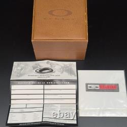 Oakley GMT World Time Chronograph Date Blue Dial With Original Box & Papers