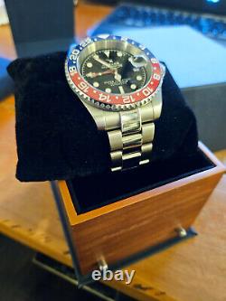 OceanX Sharkmaster GMT Pepsi Dial Dive Watch Automatic SMS-GMT-521